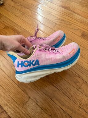 Hoka One One Blue Clifton 9 Women's Sneakers